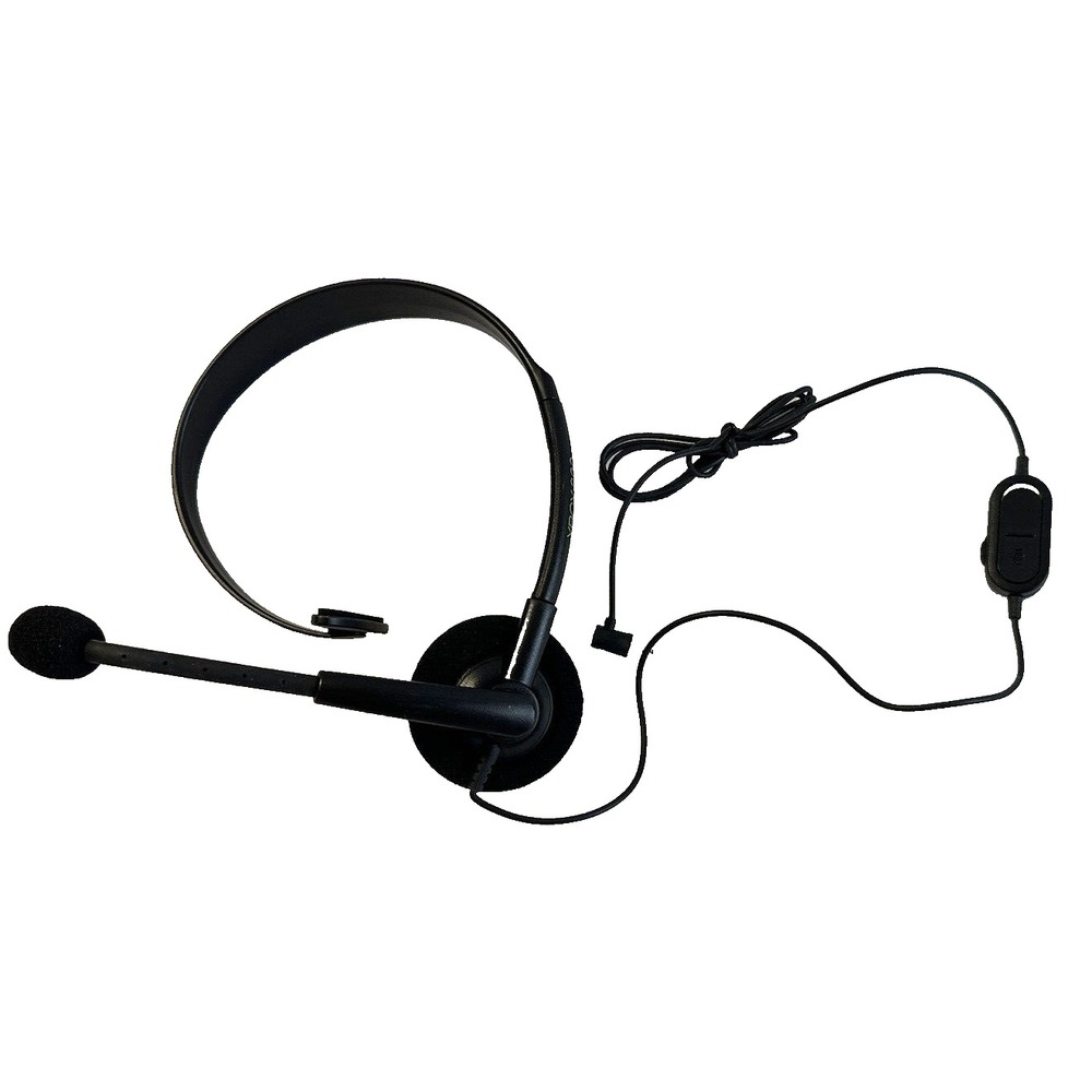 wired chat gaming headset Black Microsoft Xbox 360